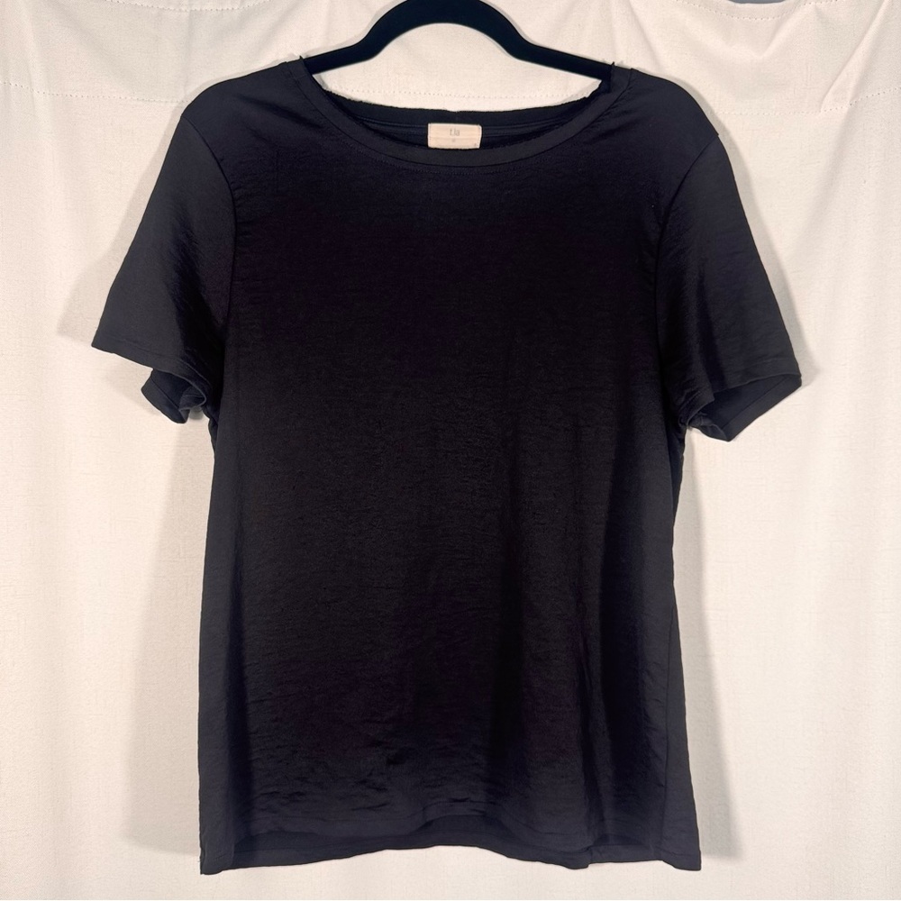 Anthropologie t.la Black Relaxed Fit T Shirt